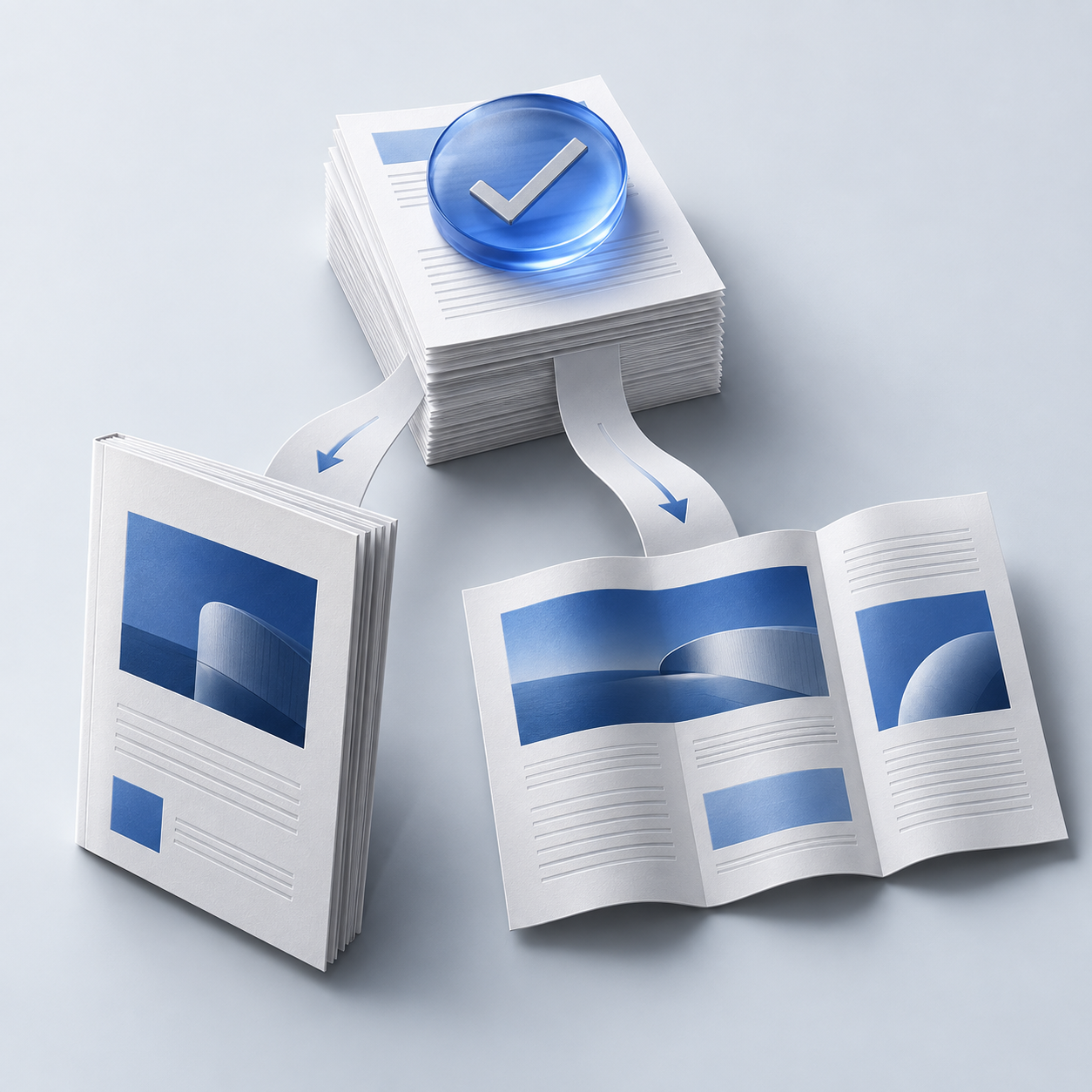 Research & Publishing conceptual illustration